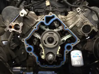 Dodge 3.7L Timing cover installation